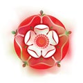 Tudor Dynasty Rose Ã¢â¬â Emblem shaded illustratioTudor Ro Royalty Free Stock Photo